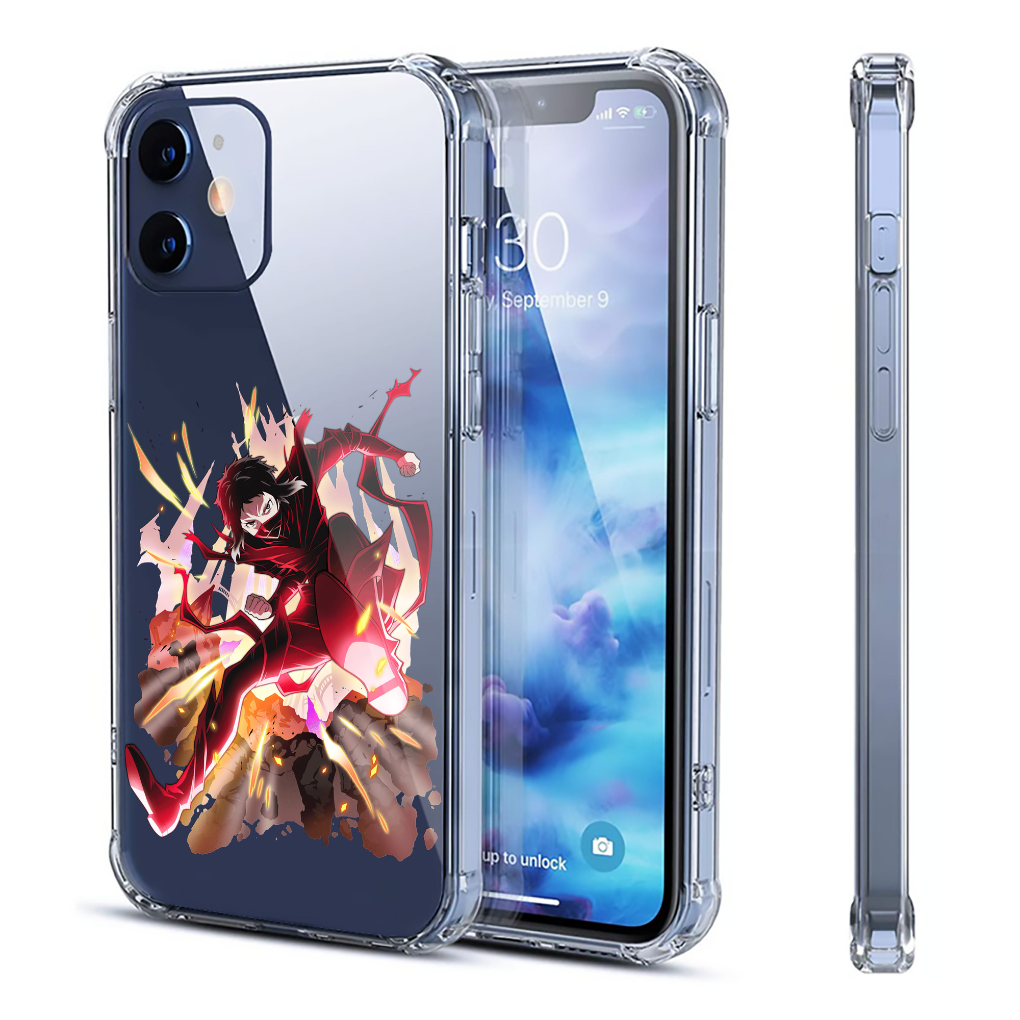 （画像用） 文豪ストレイドッグス Bungo Stray Dogs 【iPhone 12シリーズ対応】透明スマホケース（クリアソフトケース）